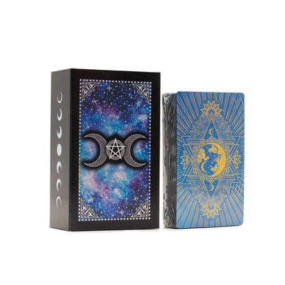Kék tarot kártya szett – könyvvel