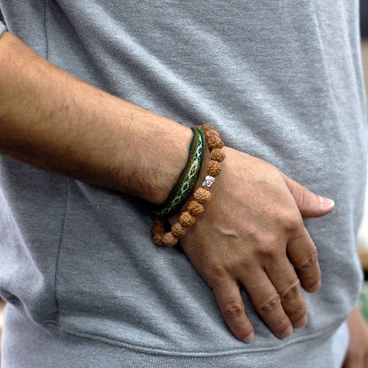 Rudraksha Mala Karkötő – Natúr