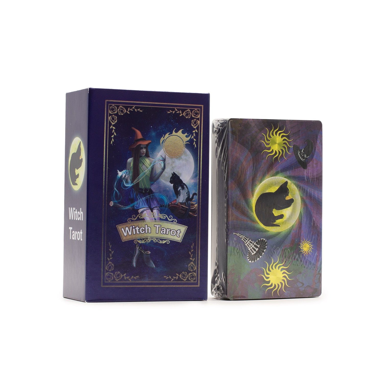 Lila tarot kártya szett – könyvvel