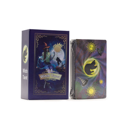 Lila tarot kártya szett – könyvvel