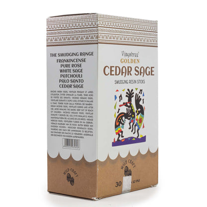 30 g Golden cédrus-zsálya gyanta füstölő (6 db)