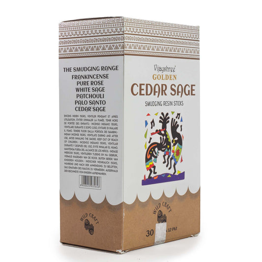 30 g Golden cédrus-zsálya gyanta füstölő (6 db)