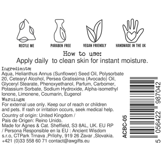 Kéz- és testápoló krém – fehér füge – 300 ml