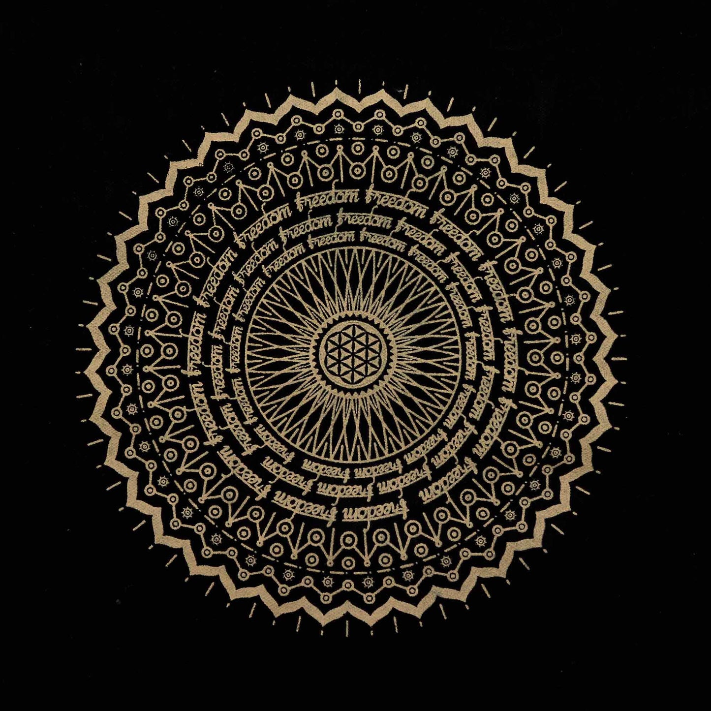 Oversized kőmosott tote táska 14 oz – Freedom Mandala