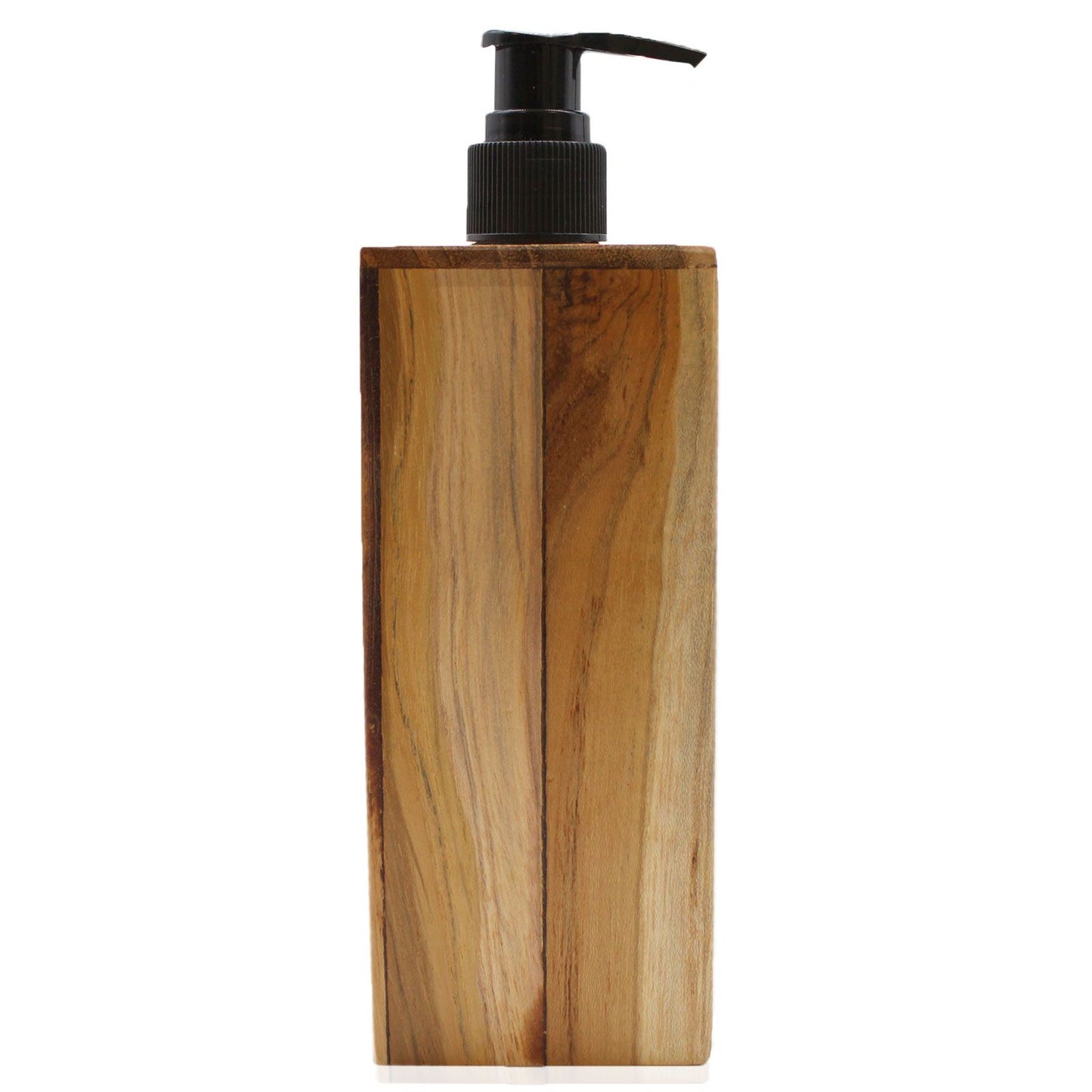 Natúr Teakfa szappanadagoló – Négyzetes