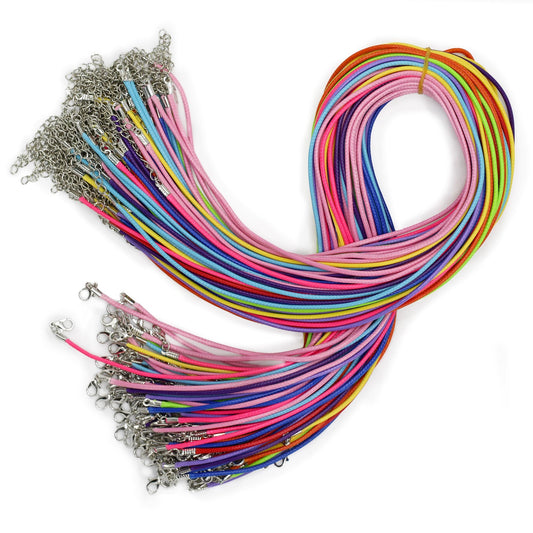 Viaszos ékszerzsinór – vegyes (10 szín), 2 mm × 55 cm