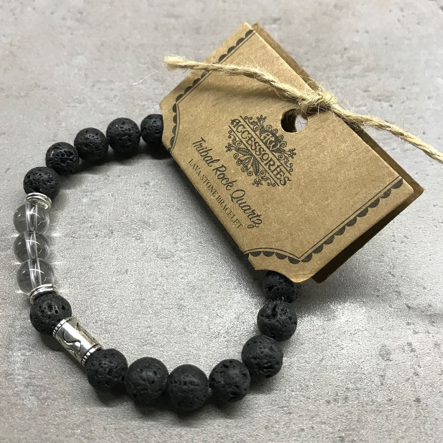 Lávakő Karkötő – Hamsa csakra