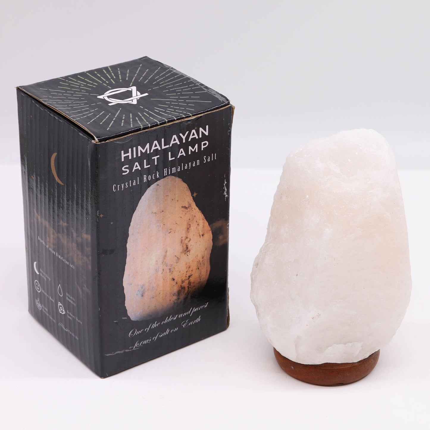 Himalájai só kristálylámpa alappal – kb. 2–3 kg