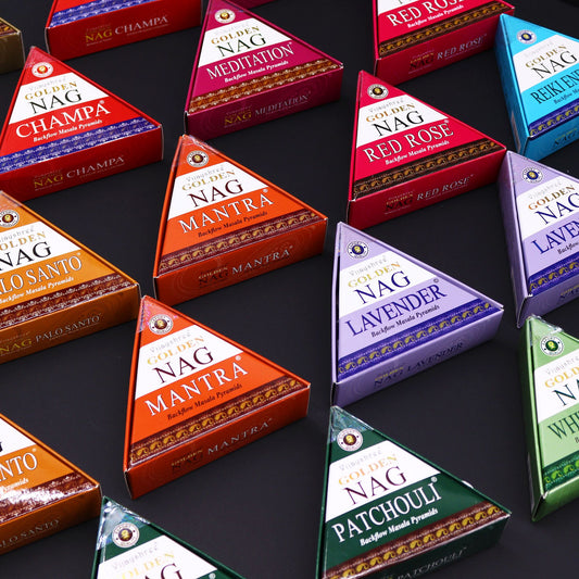 42 g Jumbo Golden Nag – Champa visszaáramló füstölőkúpok
