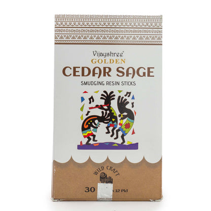 30 g Golden cédrus-zsálya gyanta füstölő (6 db)
