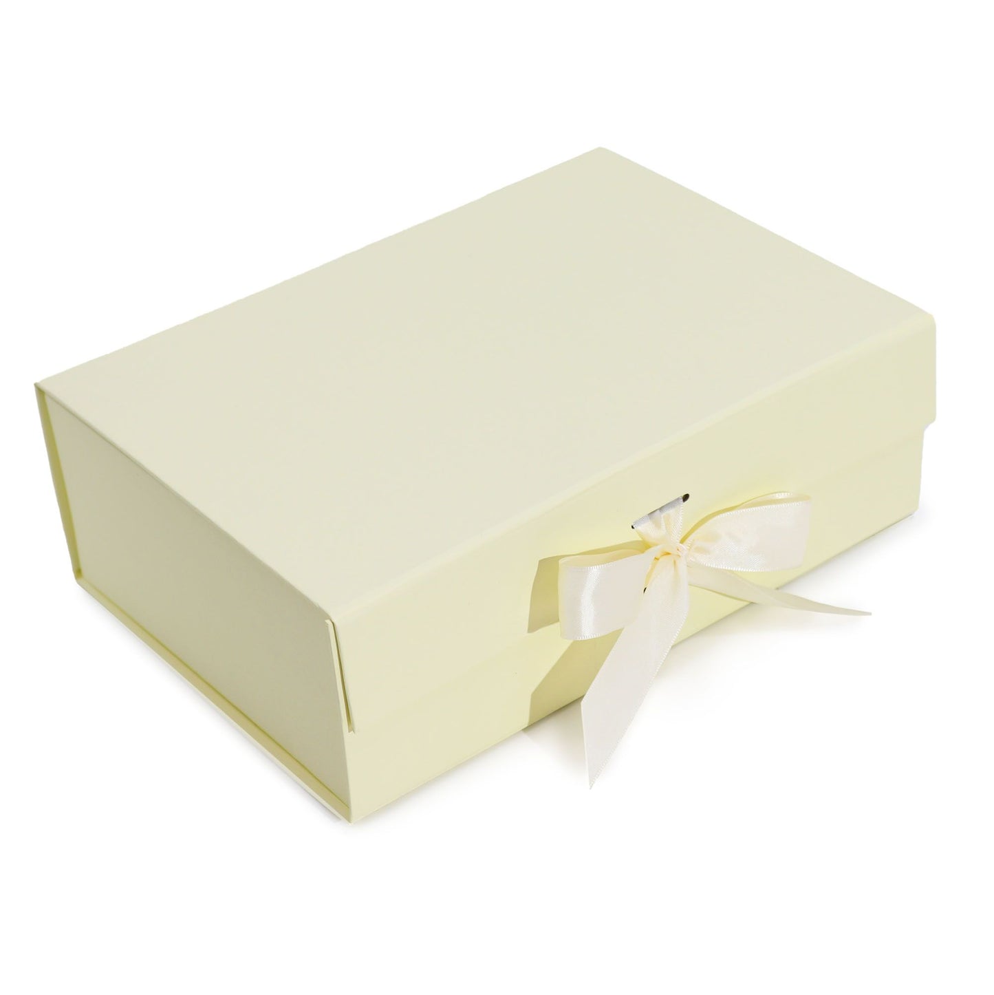 Lapos ajándékdoboz – nagy (28,2 × 20,2 × 9,2 cm) – krémszínű