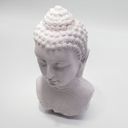 Buddha Mellszobor Lámpa Levendula Kéreg Minta - Ovális Talp