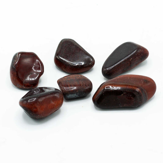 6 db afrikai drágakő – vörös tigrisszem, 8-as méret, 30 mm (kg)