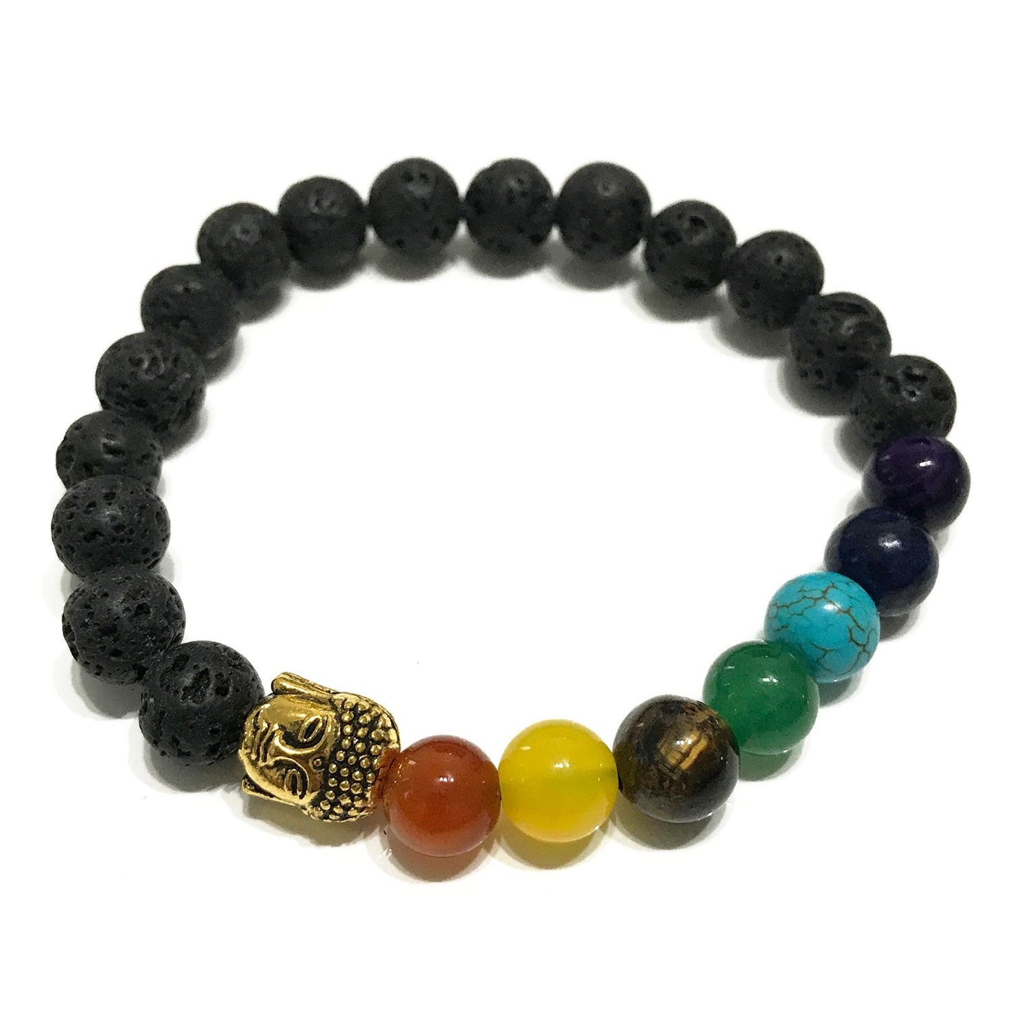 Lávakő Karkötő – Buddha csakra