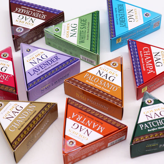 42 g Jumbo Golden Nag – Reiki visszaáramló füstölőkúpok