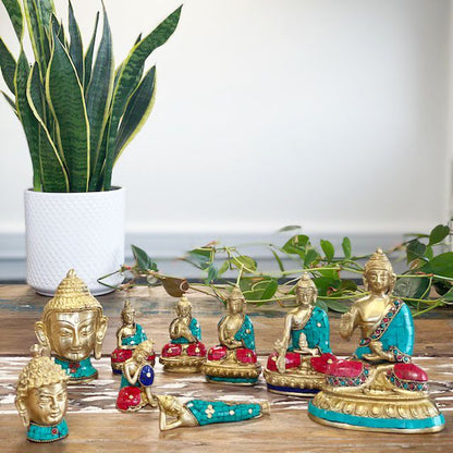 Bronz Buddha Szobor – Nagy Fej – 11,5 cm