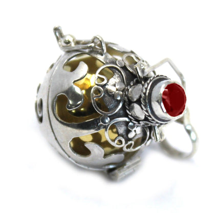 Ezüst angyal csengő – Mágikus – 18 mm