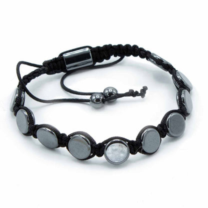 Mágneses Hematit Shamballa Karkötő – Korongok