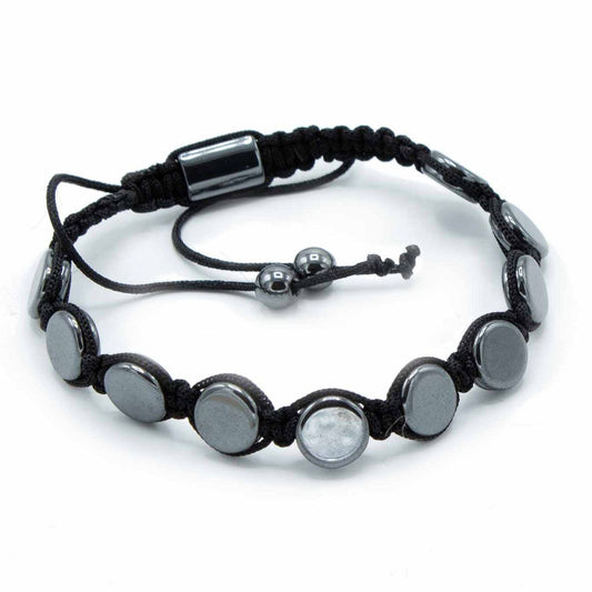Mágneses Hematit Shamballa Karkötő – Korongok