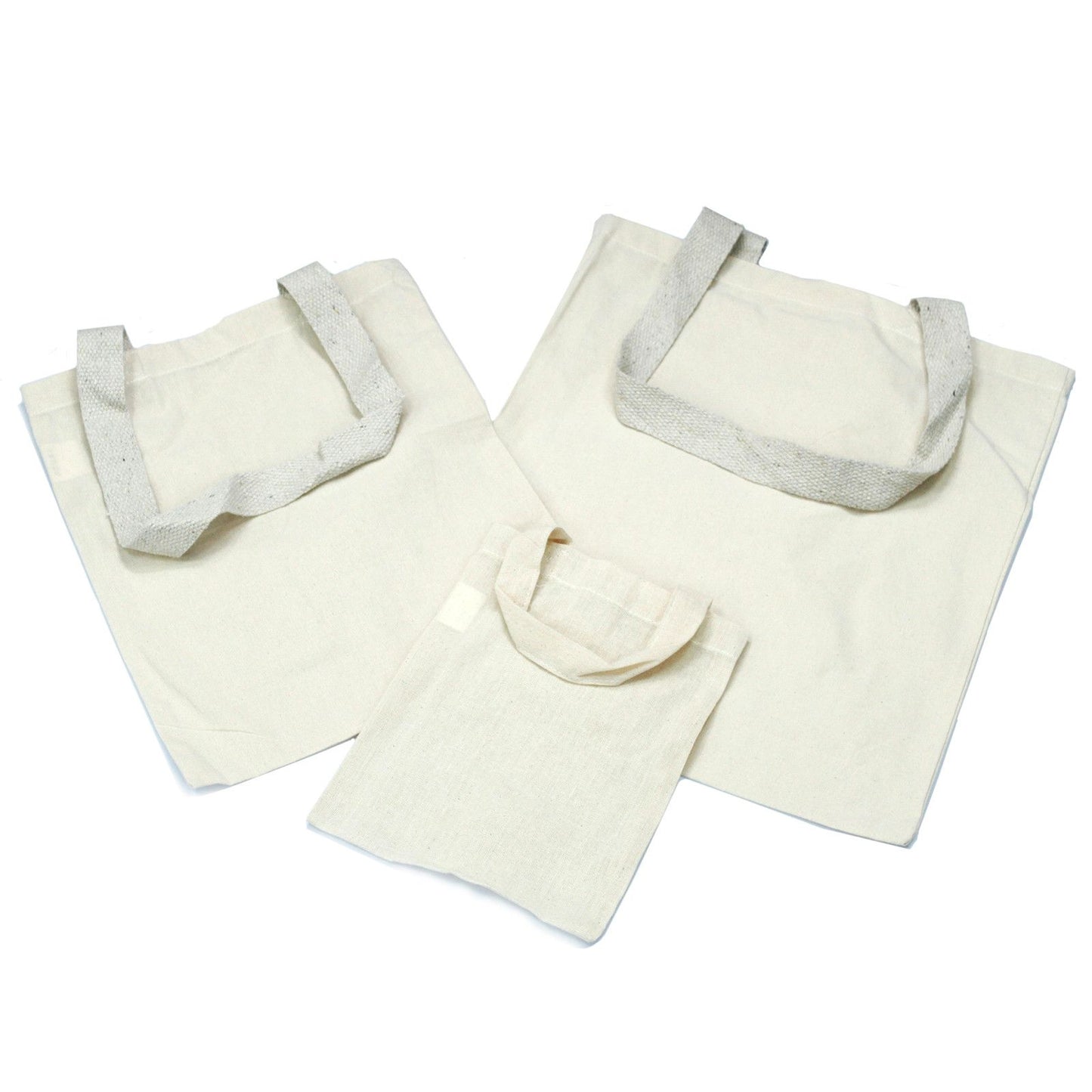 Nagy Pamutvászon Táskák – 6 oz – 38 × 42 cm