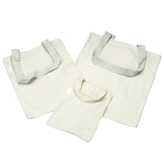 Nagy Pamutvászon Táskák – 6 oz – 38 × 42 cm