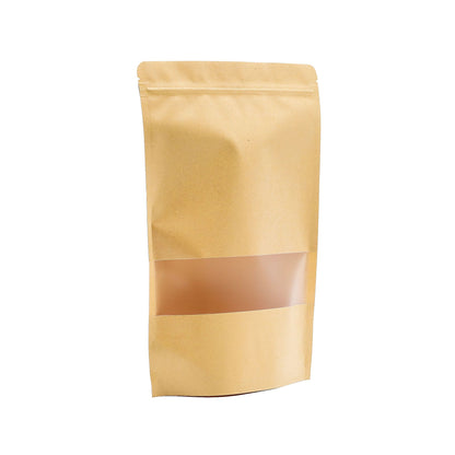 10 db Kraft ablakos tasak – 20 × 30 cm