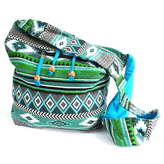 Etno válltáska – Teal Student