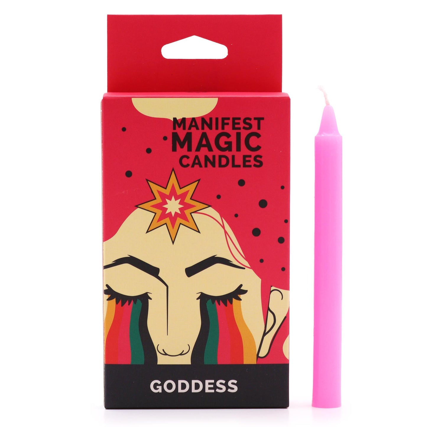 Manifest Magic gyertyák (12 db) – rózsaszín – istennő