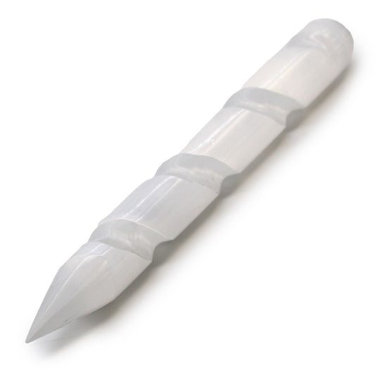 Szelenit spirál pálca – 16 cm (egyik végén hegyes)