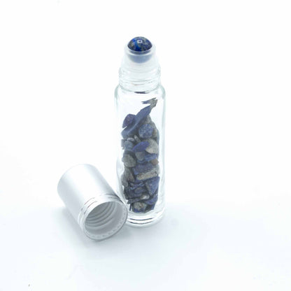 Roll-on üvegcse 5 ml – szodalit, ezüst színű kupak