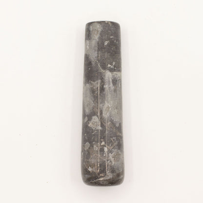 Természetes folyókő mozsár mozsártörővel – kicsi (kb. 9 × 7 cm)