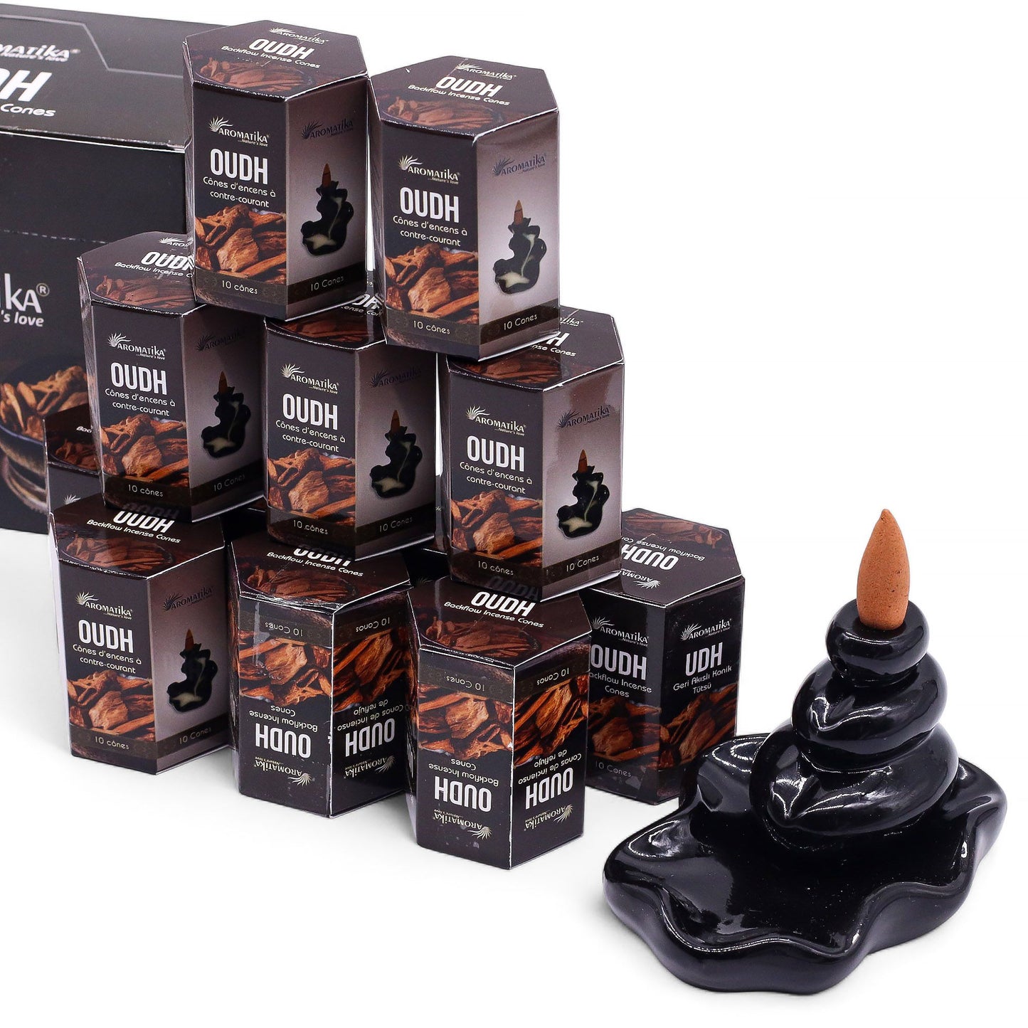 Masala visszaáramló füstölőkúpok – oudh (10 db)