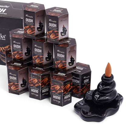 Masala visszaáramló füstölőkúpok – oudh (10 db)