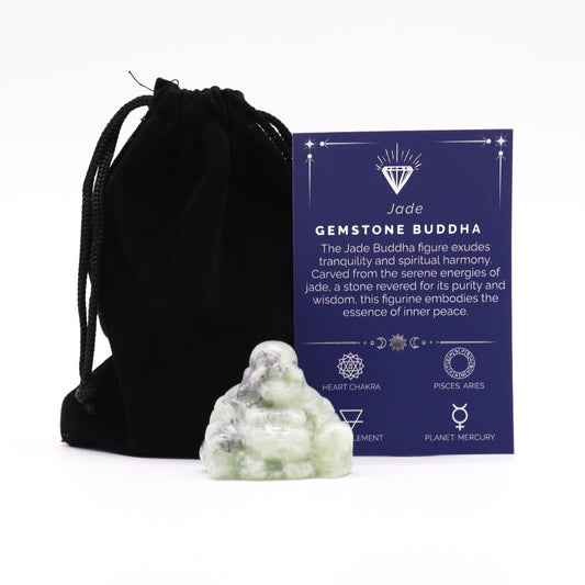 Drágakő Kicsi Buddha – jádekő 35 × 40 × 23 mm