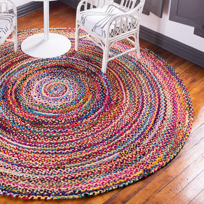 Kerek juta és újrahasznosított pamut szőnyeg - 90 cm