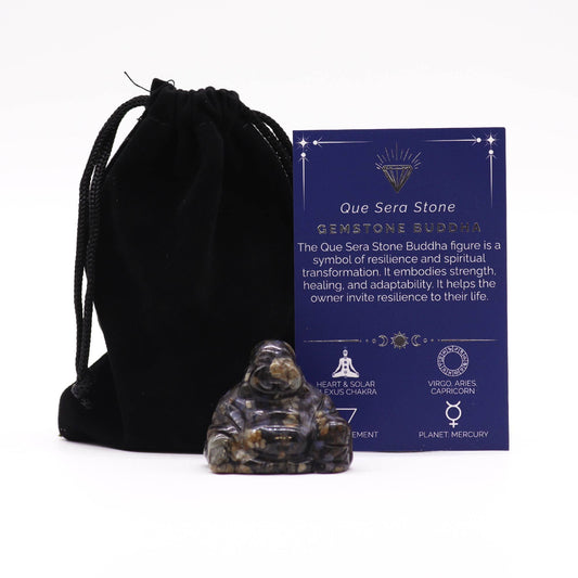 Drágakő Kicsi Buddha – Que Sera Kő 35 × 40 × 23 mm