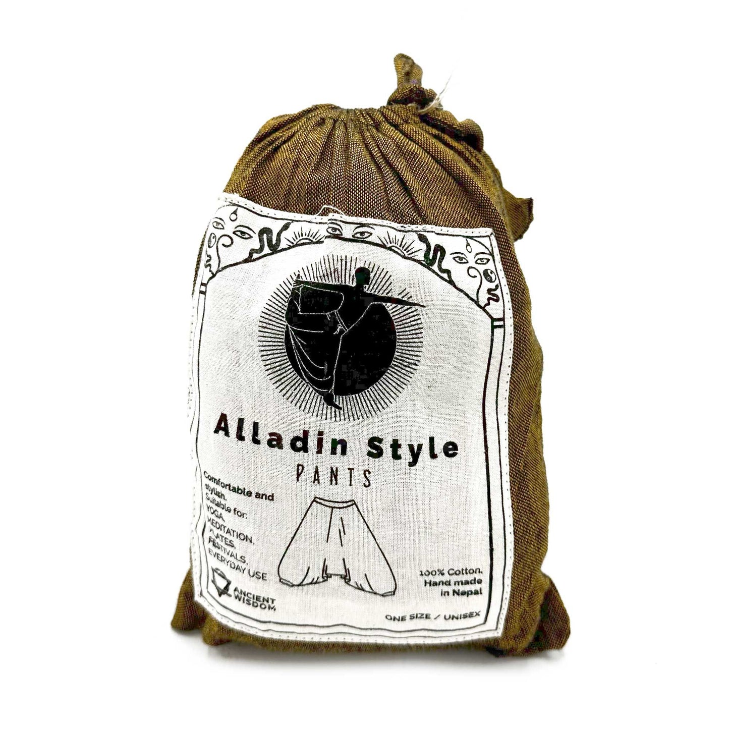 Jóga és fesztivál nadrág – Aladdin Himalájai minta naranccsal
