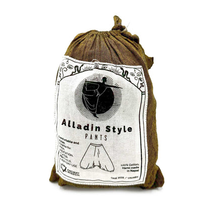 Jóga és fesztivál nadrág – Aladdin Himalájai minta naranccsal