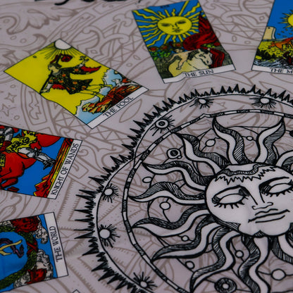 Tarot olvasó kendő – Életfa (75 × 75 cm)
