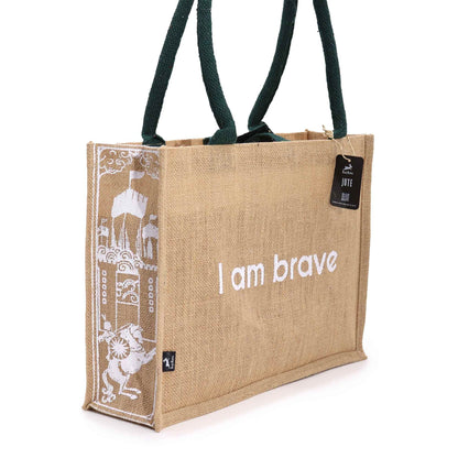Hop Hare Nagy Juta táska – I am Brave