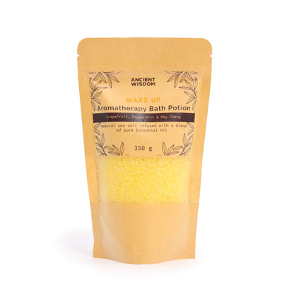 Aromaterápiás fürdőelixír nátronpapír tasakban 350 g – Ébredés