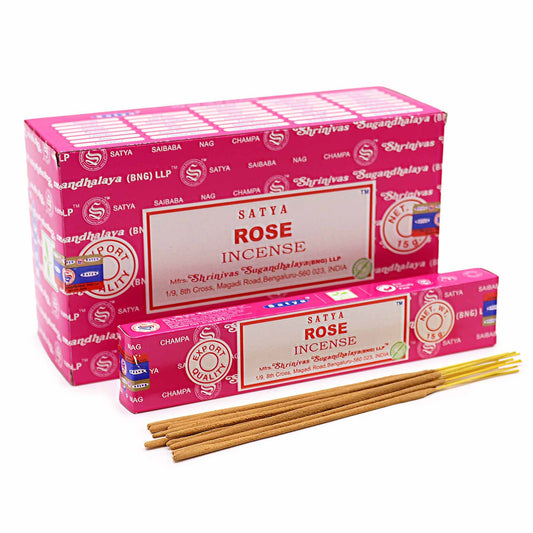 Satya füstölőpálcika 15 g – Rózsa