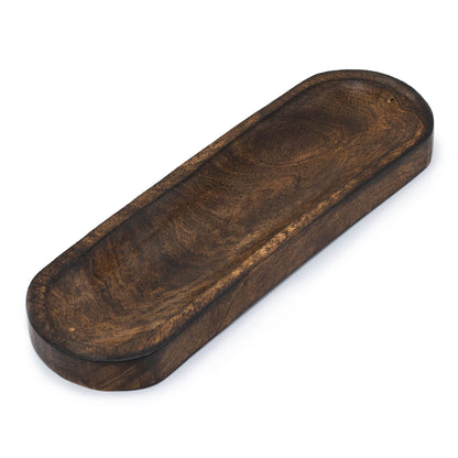 Füstölőtartó – Nagy Tálca 30 × 10 cm – Mangófa