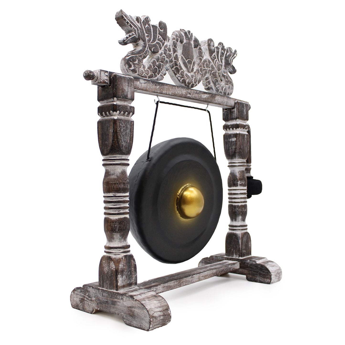 Kicsi Gong Állványon – 25 cm – Fekete