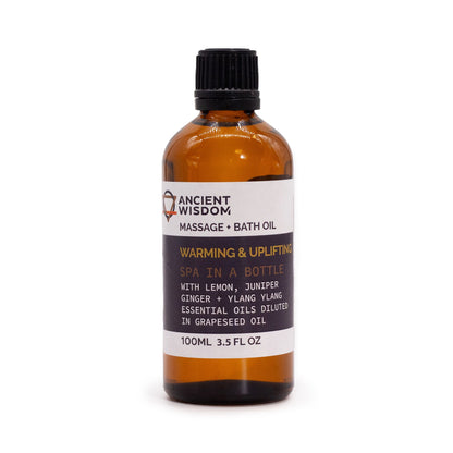 Melegítő és Élénkítő Masszázsolaj Keverék - 100ml