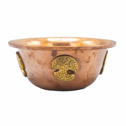 Antik Réz Tál – Életfa 12 × 5 cm