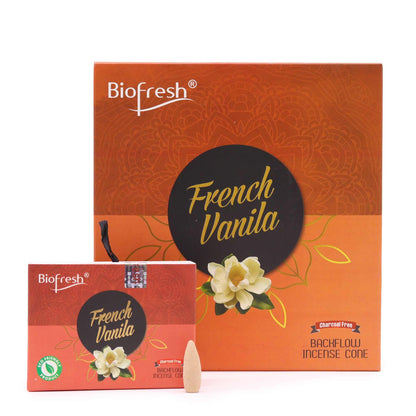 Biofresh visszaáramló füstölőkúpok – Francia vanília (40 db)