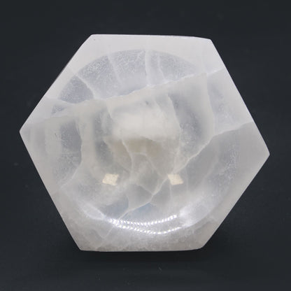 Szelenit tál – hatszögletű – 10 cm