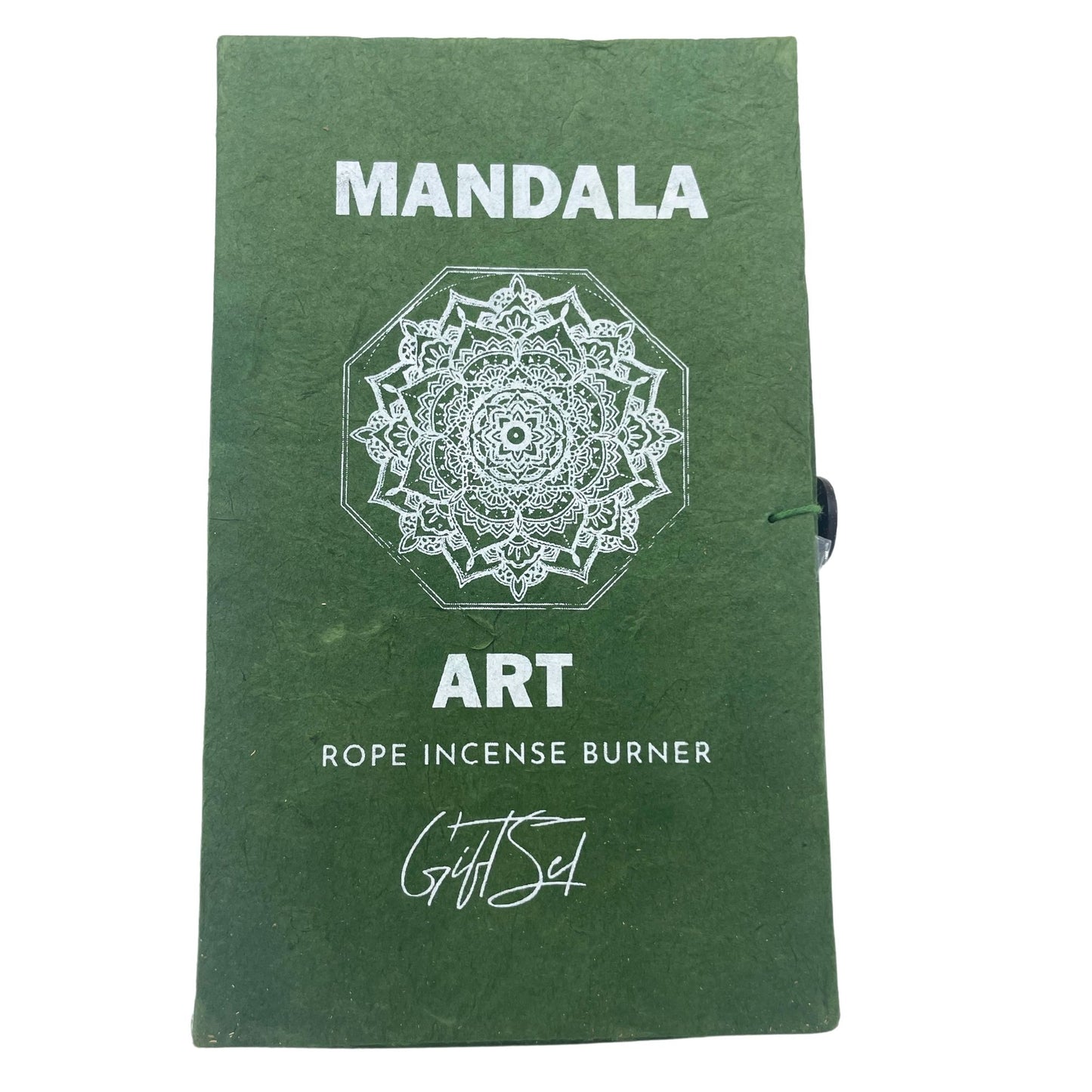 Kötél füstölő készlet tartóval – Mandala virág