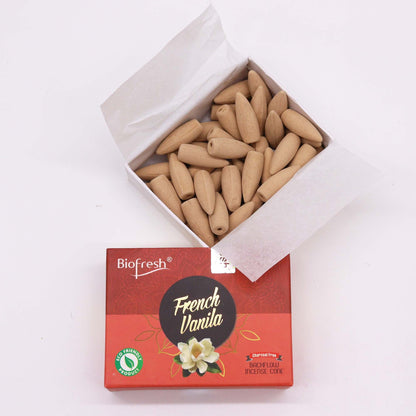 Biofresh visszaáramló füstölőkúpok – Francia vanília (40 db)
